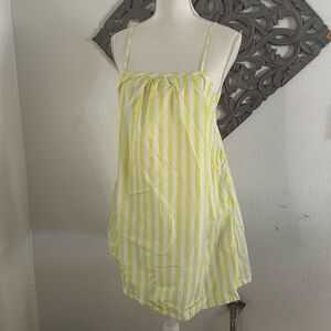 A new day Size M Yellow & white striped Summer dress